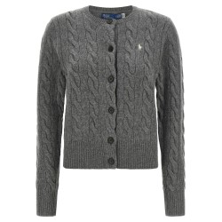 Cable knit cardigan