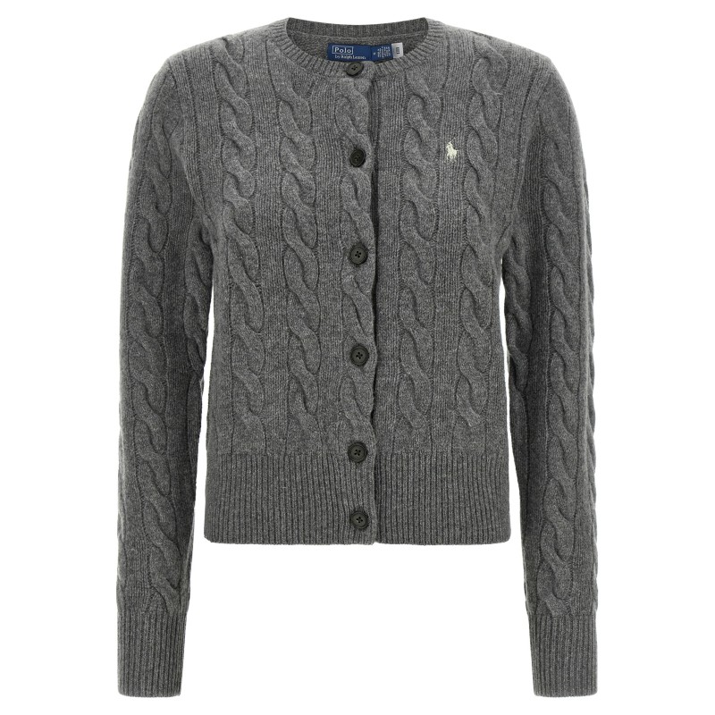 Cable knit cardigan