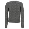 Cable knit cardigan
