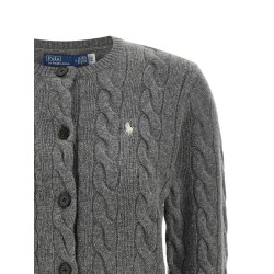 Cable knit cardigan