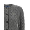 Cable knit cardigan