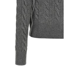 Cable knit cardigan