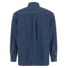 Denim shirt with logo embroidery
