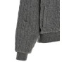 Padded Knit Braided Bomber Jacket