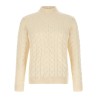 Braided turtleneck sweater