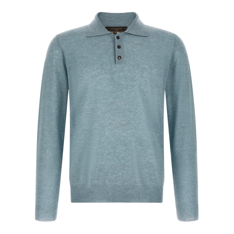 Knitted polo shirt
