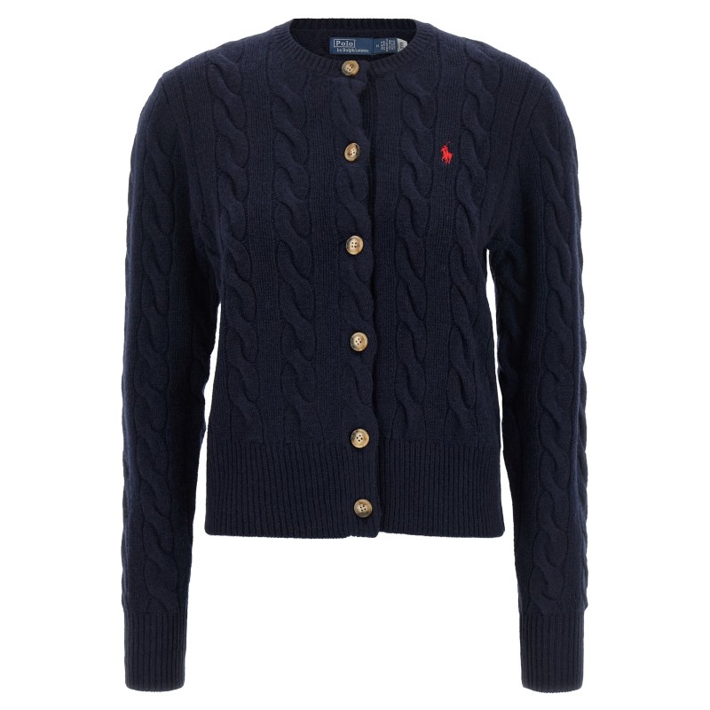 Cable knit cardigan