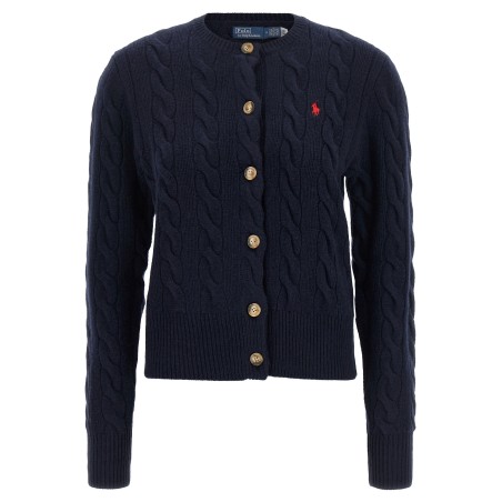 Cable knit cardigan