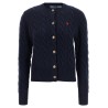 Cable knit cardigan