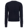 Cable knit cardigan