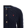 Cable knit cardigan