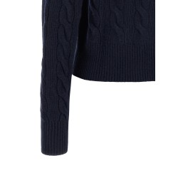 Cable knit cardigan