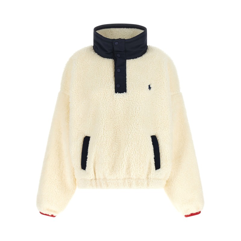 Teddy sweatshirt with embroidery