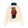 Teddy sweatshirt with embroidery