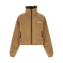 Fleece down jacket
