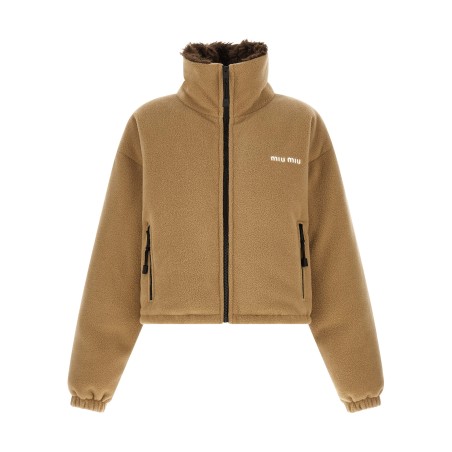 Fleece down jacket