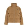 Knitted braided down jacket