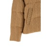 Knitted braided down jacket