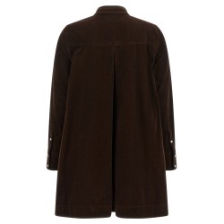 Corduroy dress with embroidery