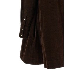 Corduroy dress with embroidery