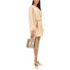 SILK SHIRRED MINI DRESS