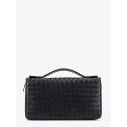 Leather wallet with Intrecciato pattern