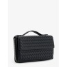 Leather wallet with Intrecciato pattern