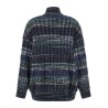 Check wool cardigan