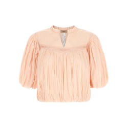 Curled blouse