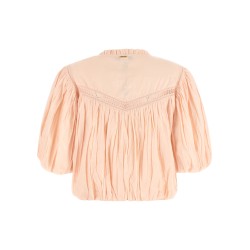 Curled blouse