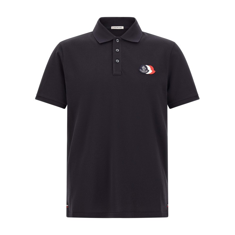 Triple logo polo shirt