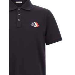 Triple logo polo shirt
