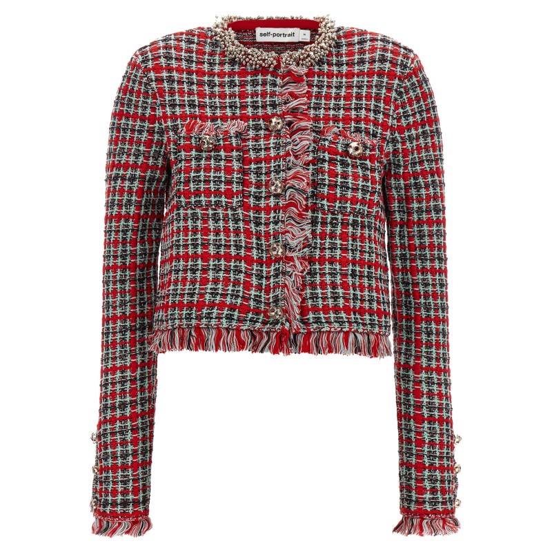 Fringed Knit Jacket