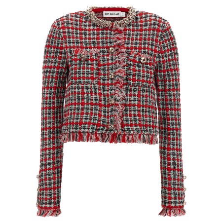Fringed Knit Jacket