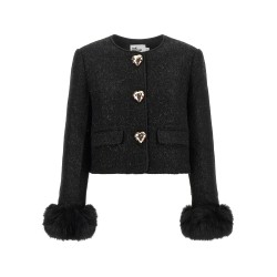 Bouclé Fur Jacket