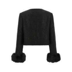 Bouclé Fur Jacket