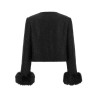 Bouclé Fur Jacket