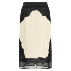 Lace insert skirt