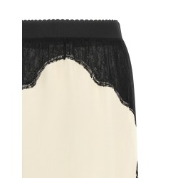 Lace insert skirt