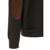 Suede patch polo shirt