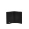 Logo leather passport holder