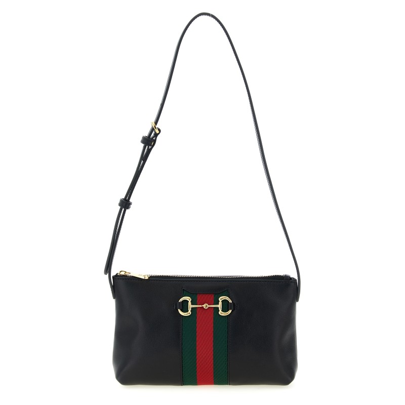'Gucci Horsebit Web' shoulder bag