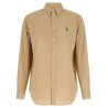 Logo embroidery cotton shirt