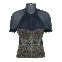 Jewel embroidery top