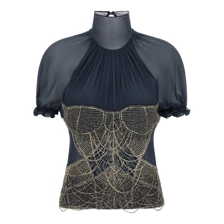 Jewel embroidery top