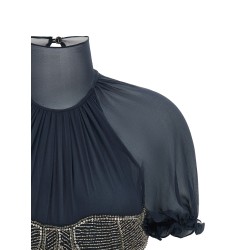Jewel embroidery top