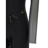 Jersey and tulle jumpsuit