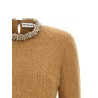 Sweater with jewel embroidery