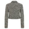 Bouclé wool blend blouson jacket