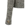Bouclé wool blend blouson jacket